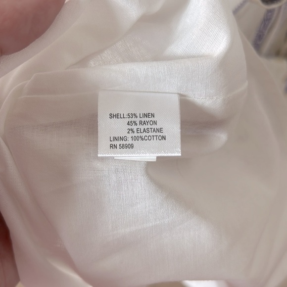 NWT Antonio Melani Cleo wallpaper floral linen blend wrap dress, 8 - Picture 9 of 11